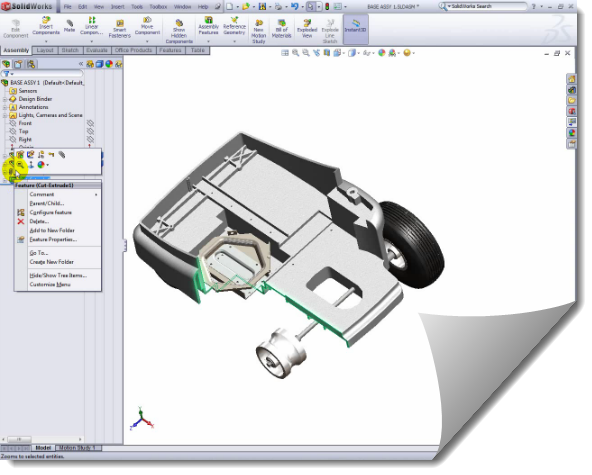 SolidWorks Assy Non orth cut video